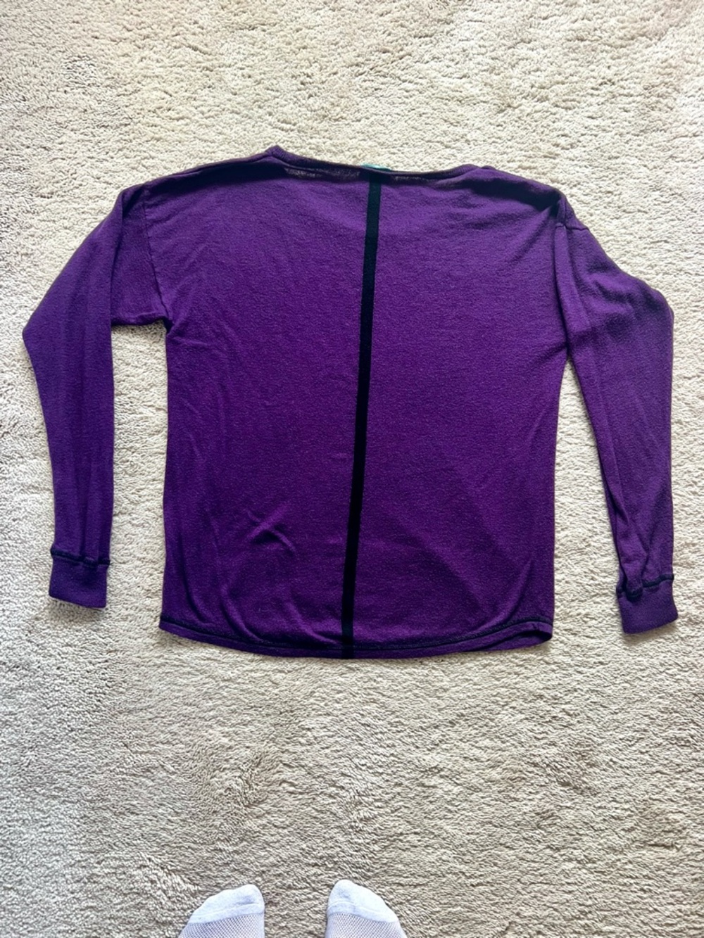 C&C California Purple Crewneck Lightweight Sweater - Picture 2 of 4